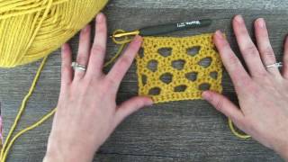 Daisy Cottage Designs Honeycomb Trellis Stitch Tutorial [upl. by Natloz]