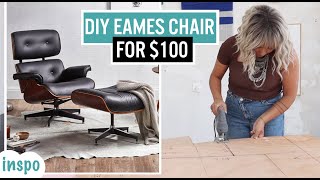 DIY EAMES LOUNGE CHAIR  how to build an armchair from scratch [upl. by Deeraf]