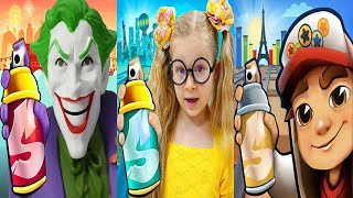 Subway Surfers Paris 2024 Summer Games Hélène vs Joker vs Kids Diana Jungle Runner Gameplay HD [upl. by Stanford]