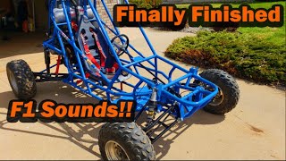 Snowmobile Powered Crosskart  Buggy Finally Finished [upl. by Haughay]