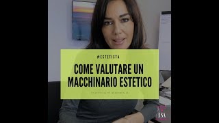 COME VALUTARE UN MACCHINARIO [upl. by Rephotsirhc]