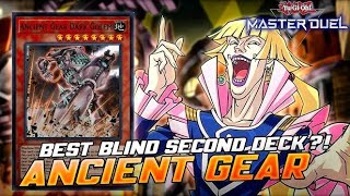 HOW TO WIN BLIND GOING SECOND IN YUGION MASTER DUEL  ANCIENT GEAR [upl. by Vola952]