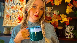 ASMR  The Cosy Autumn Leaves Café 🍁 [upl. by Laehctim161]