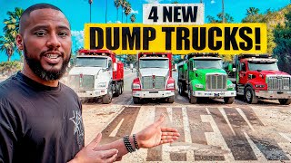 I DID IT I BOUGHT 4 NEW DUMP TRUCKS [upl. by Ennire842]