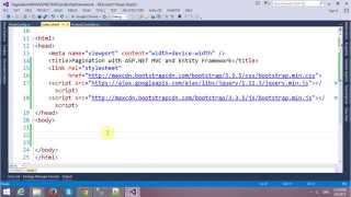 Pagination With ASPNET MVC and Entity Framework BootStrap [upl. by Crowe]