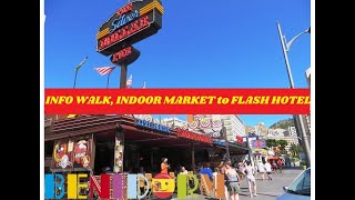 BENIDORM INFO WALK☀️🇪🇦🍻Silver Dollar Piccadilly Marianos Pelicanos Ocas amp Flash🏨🌴🍕🥳 benidorm [upl. by Chambers]