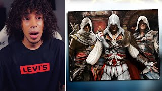 NonAssassins Creed Fan Reacts To EVERY Assassins Creed Cinematic Trailer [upl. by Spatz846]