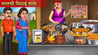 लालची मिठाई वाला  Lalchi Mithai Wala  Funny Story  Hindi Kahaniya  New Hindi Story [upl. by Astrea]