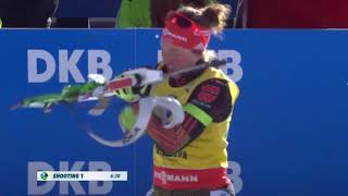 201617 biathlon 125 km donne Anterselva  Nadine Horchler Dahlmeier Koukalova [upl. by Nowad]