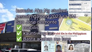 Student permit 2023 naka kuha na ako sa SM san Jose del Monte Bulacan base sa aking expirience [upl. by Tnecillim]