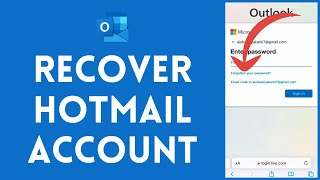 How To Recover Hotmail Account Full Guide [upl. by Gilli]