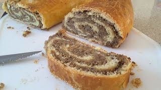 Walnut cake  Walnut Roll [upl. by Edlyn114]