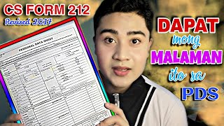 CS FORM 212 Revised 2017  Personal Data Sheet 2021 [upl. by Aicercal170]