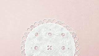 Hedebo Embroidery White Work Doily Making Hand Embroidery Doily 4 [upl. by Liana]