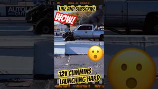 This 12v Cummins Launch is INSANE dragracing deisel cummins fyp carsofyoutube [upl. by Belldame]