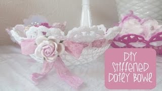 Retro Craft Stiffened Doily Bowl [upl. by Ahtekahs820]