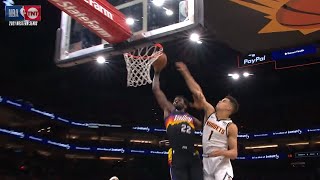 Deandre Ayton dunks on Michael Porter Jr amp has the Suns crowd going CRAZY 👀 [upl. by Ekard]