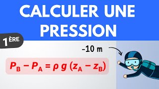 Statique des fluides  calculer une pression  1ère  Physique Chimie [upl. by Sedrul896]