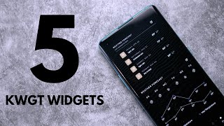 Top 5 KWGT widgets  Spring 2021 [upl. by Atwood]