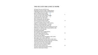 The Sea Eats the Land at Home  FULL MARKS ANALYSIS  Cambridge IGCSE English Literature [upl. by Nicolai781]