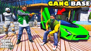 Franklin Trapped GANG BOSS To Save GANG BASE In GTA 5  SHINCHAN and CHOP [upl. by Saticilef951]