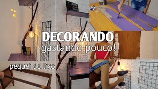 DECORANDO GASTANDO POUCO REFORMANDO MOVEIS DO LIXO  DIY ✨️💡 PARTE 3 [upl. by Tayler937]