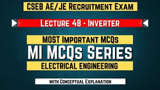 L48  CSEB AE JE Exam 2023  MI MCQ Series  Expected Questions with Solution  Inverter [upl. by Hyacinthe7]