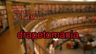 What does drapetomania mean [upl. by Mutz]