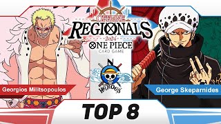 TOP 8  DOFLAMINGO VS RG LAW  REGIONALS 512 PLAYERS  noHEROES  OP07  ONE PIECE CARD GAME [upl. by Stasny472]