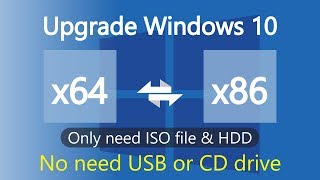 How to Upgrade Windows type 32bit to 64bit  Install windows 10 using bootable USB drive [upl. by Tryck]