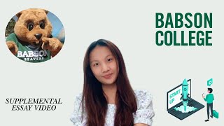 Babson College Video Supplemental 2024 [upl. by Nniuq]