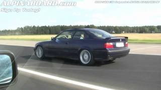 HD ALPINA B3 32 Coupe vs BMW 540i E34 6speed [upl. by Oznofla979]