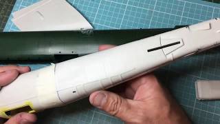 Correcting the Italeri AMT B52 aft fuselage Part 2 Finished [upl. by Novled]