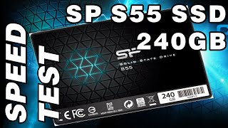 Silicon Power SSD SP S55 240GB Speed Test [upl. by Hafinah]