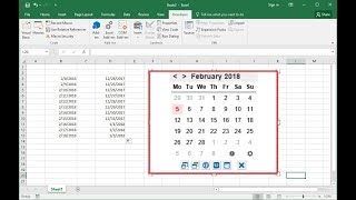 How to Add Date Picker Calendar Drop Down in MS Excel Easy [upl. by Isidoro342]