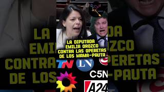 LA DIPUTADA EMILIA OROZO CONTRA LAS OPERETAS DE LOS MAMAPAUTA argentina casta cristina milei [upl. by Annerb]