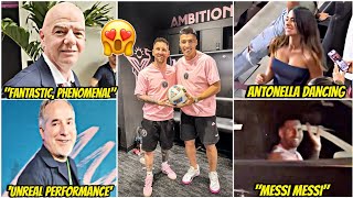 😍Gianni Infantino Jorge Mas Antonella amp Fans SHOCKED by MESSIs Insane 5 Assists Performance [upl. by Loesceke]