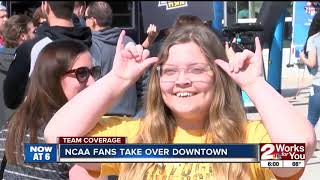 NCAA fans take over downtown [upl. by Rhyne]