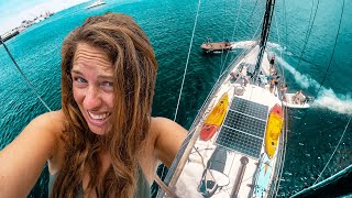 Sailing for Dummies How to run your boat aground😖⛵️ Expedition Drenched S1 Ep 35 [upl. by Pouncey850]