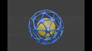 Blender 3D Modeling Demo Wireframe modifier [upl. by Idnek]