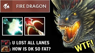 FIRE DRAGON DK First Item Mjollnir Crazy Fast Farm vs LS Late 100 Cleave Cant Kill Him Dota 2 [upl. by Haneen]