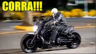 PEGADINHA Motoqueiro Fantasma no Rio de Janeiro  Ghost Rider Pranks [upl. by Amato]