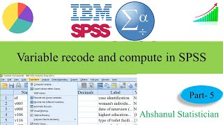 Variable recode and compute in SPSS  Bangla Tutorial for beginners  Part5 [upl. by Tymes]