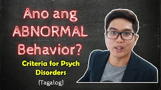 ABNORMAL PSYCH Lecture  What is Abnormal Behavior  4Ds  Taglish [upl. by Sydalg]