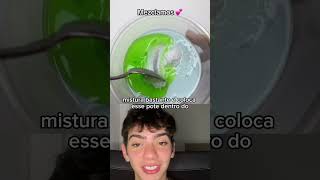 Como fazer Slime caseiro shampoo detergente sal e freezer 👏 [upl. by Atisusej]