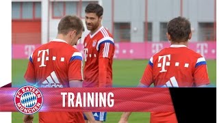 FCB Training with Xabi Alonso Philipp Lahm amp Co [upl. by Merrili]