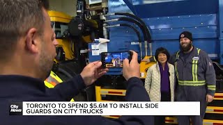 Toronto to spend 56M to install side guards on city trucks [upl. by Anna]