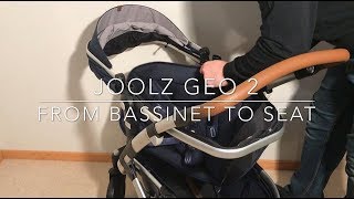 Joolz Geo 2 How to Switch from the Bassinet to the Seat [upl. by Furie]