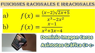 Funciones Racionales e Irracionales [upl. by Reddy539]