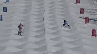 Nicholas Gellerman vs Slader Rodman Junior Nationals Dual Moguls Steamboat Colorado  March 2023 [upl. by Goldner17]